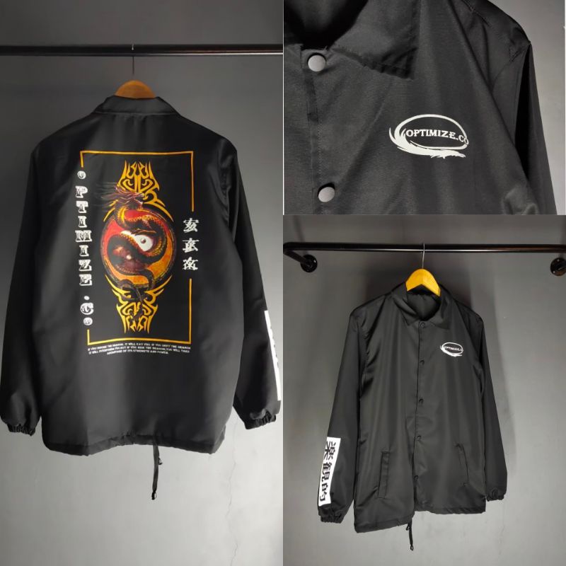 (PROMO) Jaket Coach Pria  Erigo Apparel Distro Japan Original Keren  Kekinian Terbaru