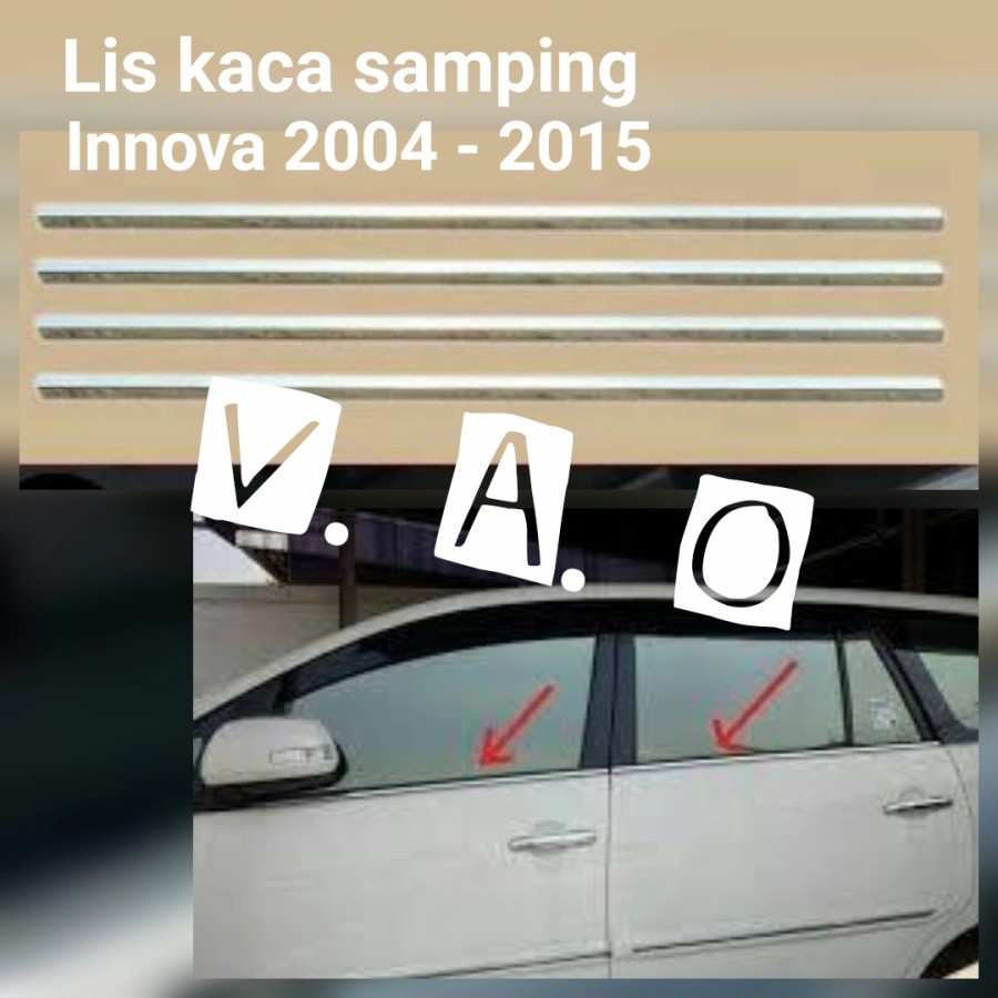 Lis kaca samping Innova 2004 - 2015