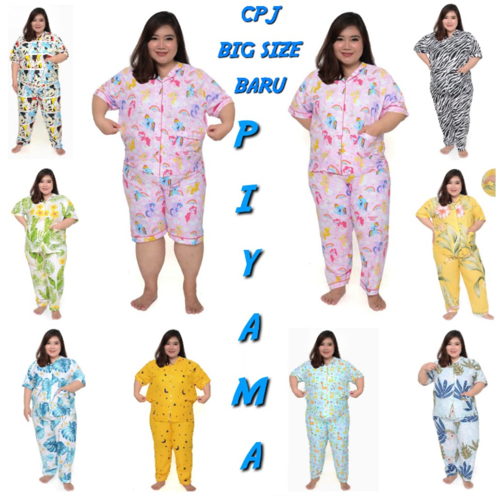 BAJU TIDUR KATUN MOTIF BUNGA LD 120 130 140 150 160/PIYAMA SET CELANA