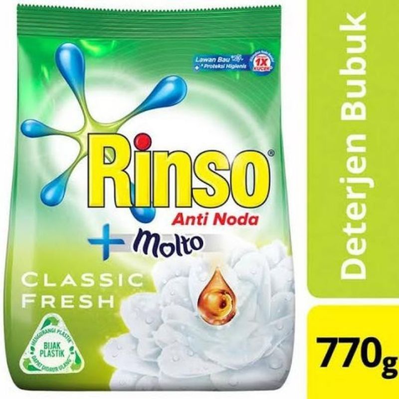 Rinso molto Classic Fresh Deterjen bubuk 770gr