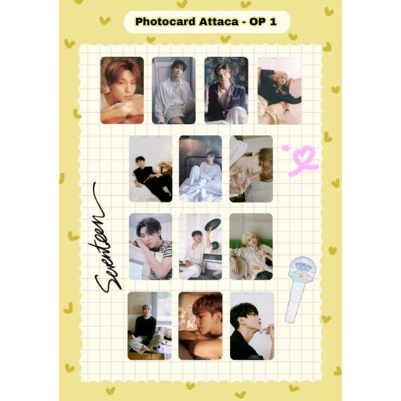 Photocard Seventeen - Attacca / OP 1 OP 2 OP 3 / Photocard Unofficial Seventeen