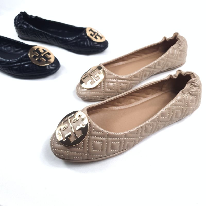 Tory Burch Ballerina Taiga Flat Shoes