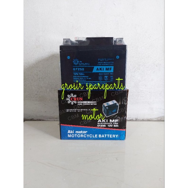 AKI CRUN MF GTZ5S KERING 12V 5AH MOTOR BEAT VARIO