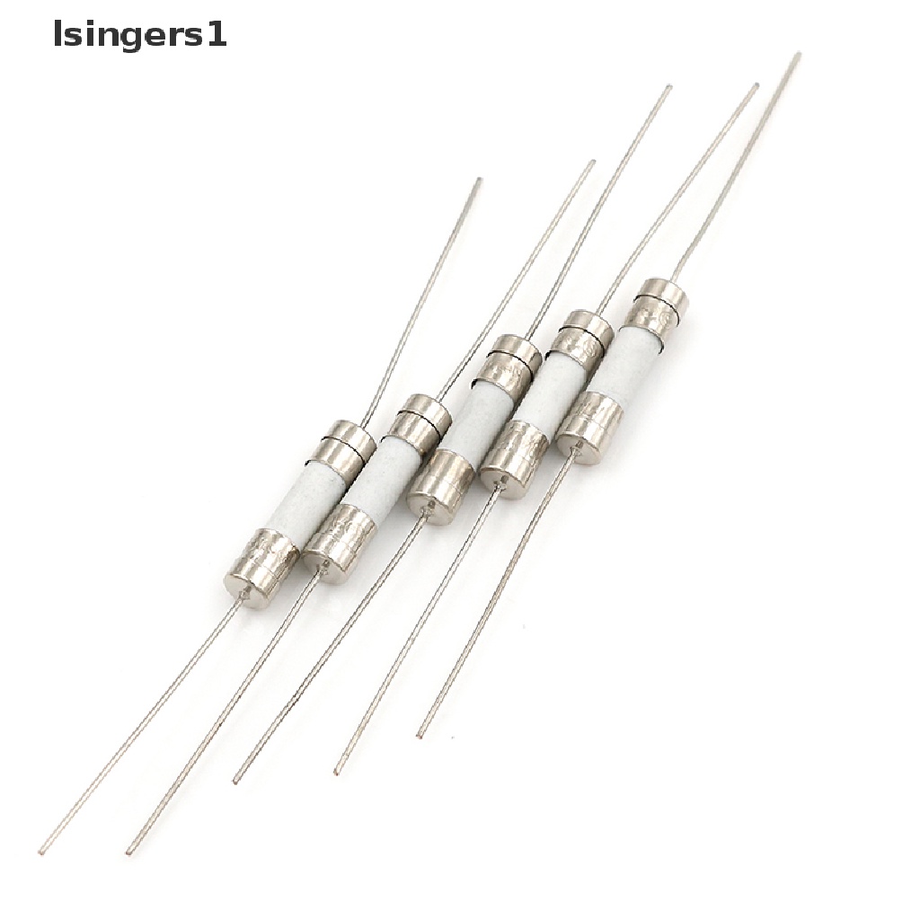 (lsingers1) 5pcs Sekring axial 10A 250V Bahan Keramik Untuk lcd-tv etc 5x20mm