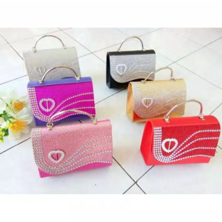 TAS PESTA LUVY MODEL CLUCTH DAN SELEMPANG TERKESAN MEWAH DAN ELEGAN DERA SHOP99