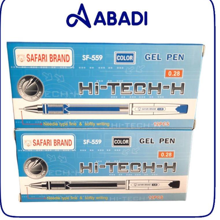 

NEW Bulpen Hitech-H Safari Pen Gel Bolpoin (1pak = 12pcs) ✡ 879