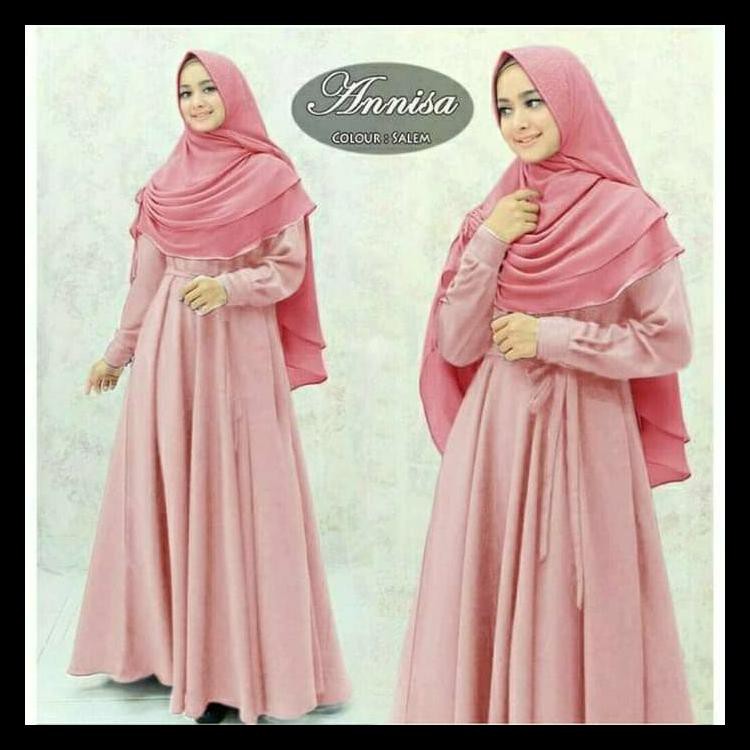 Baju Busana Muslim Wanita Gamis Syari Pesta Annisa Maxmara Terbaru