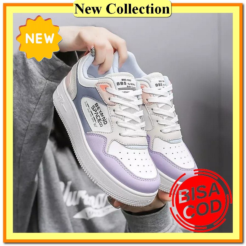 Sepatu Spatu Wanita Sneakers Sneaker Lokal Import Olahraga Gym Runing Running Senam Santai Sekolah D
