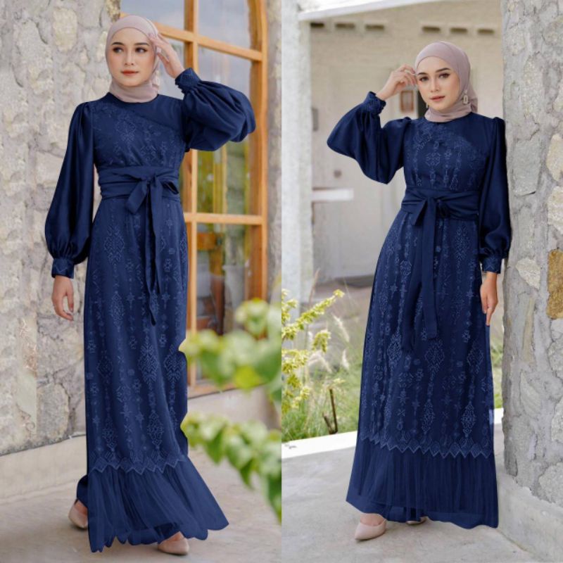 MAXI RONA /GAMIS TILLE MUTIARA /GAMIS KONDANGAN /GAMIS UNDANGAN