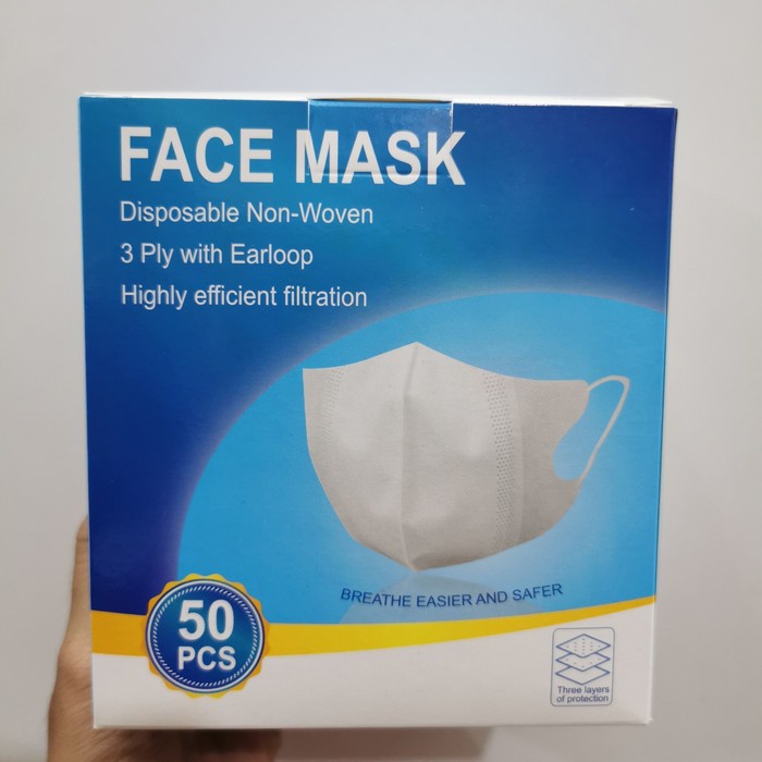 Masker Face Mask Duckbill isi 50 pcs/box -MIRIP Masker Sensi Duckbill