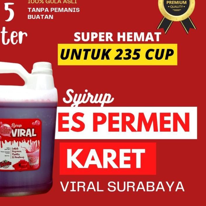 

GRATIS ONGKIR✅Sirup Permen Karet Viral 5 Liter|SQ1