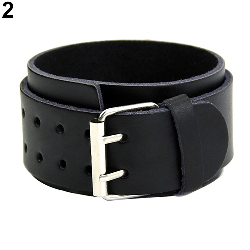 Hu Hu Hu Hu Hu Alat Bantu Pasang Kacamata♡ Gelang Tangan Kulit Imitasi 2 Lapis Adjustable Untuk Pria
