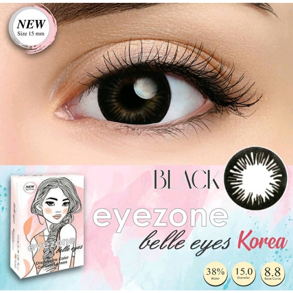 EYEZONE BELLE BLACK MINUS (-0.50 S/D -6.00)