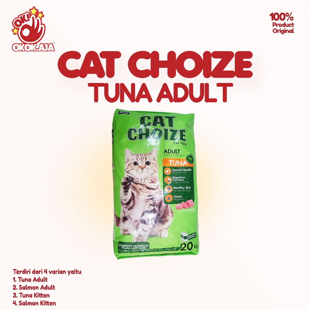 Makanan Kucing kering premium murah CAT CHOIZE 20kg untuk Adult dan Kitten khusus GRAB GOSEND