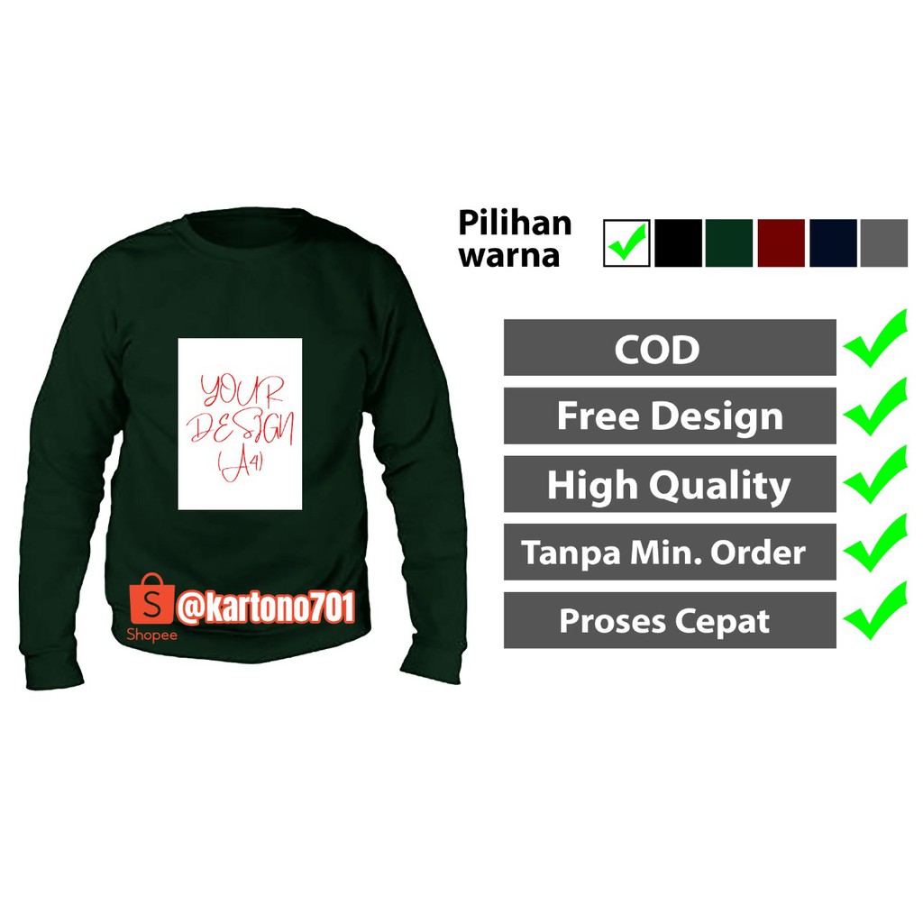 CUSTOM SWEATER / CREWNECK / SABLON DTF A4