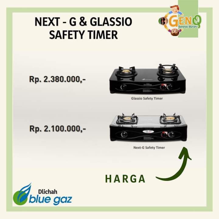 GLASSIO & NEXT-G SAFETY TIMER BLUE GAZ ORIGINAL PT TIGARAKSA SATRIA TBK