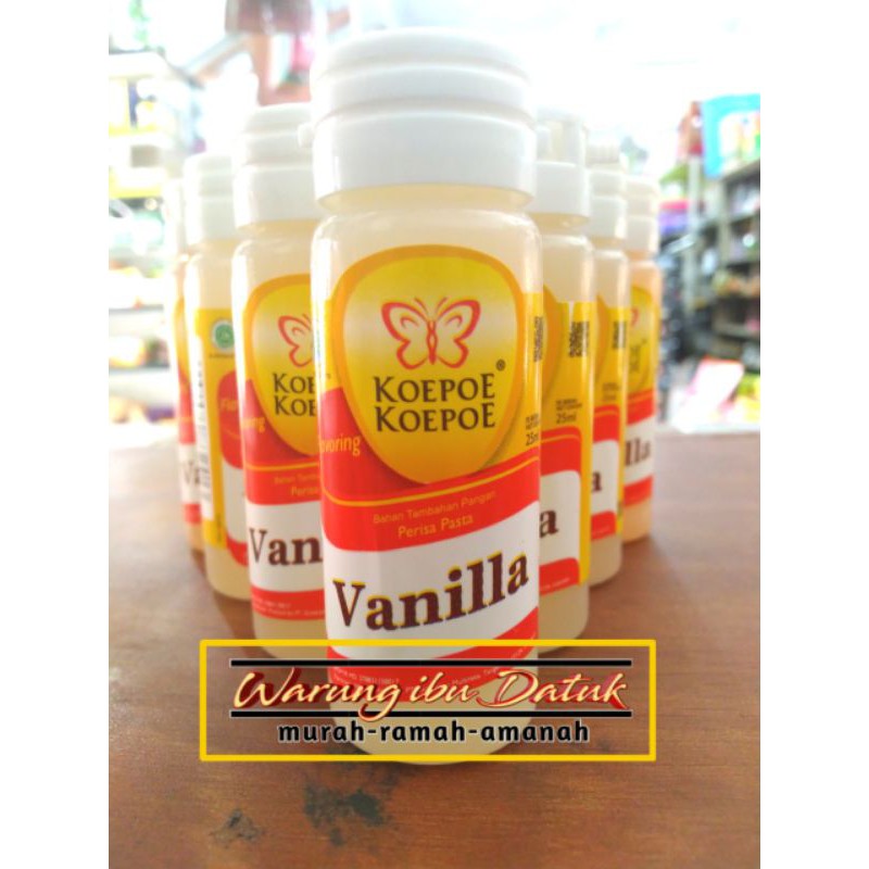 

Pasta Vanila | Vanilla | Vanili | Vanilli cair merk KOEPOE KOEPOE | Kupu Kupu 25 ml