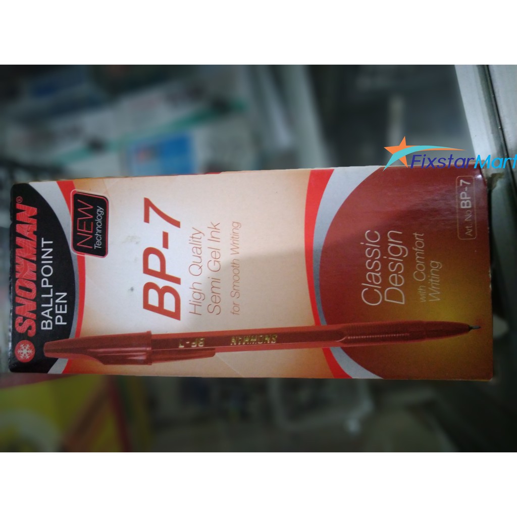 

PULPEN SNOWMAN BP-7 MERAH