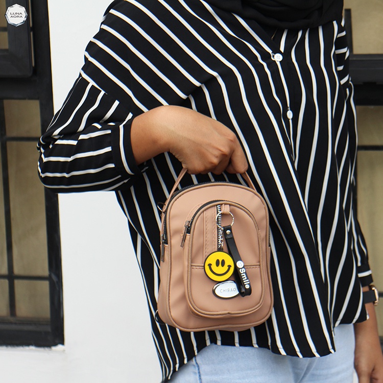 Luna Aura Tas Ransel Mini Wanita Cocoli 3in1 Slingbag Terbaru Tas Multifungsi Tas ootd Tas Slempang Wanita Kekinian Tas ootd