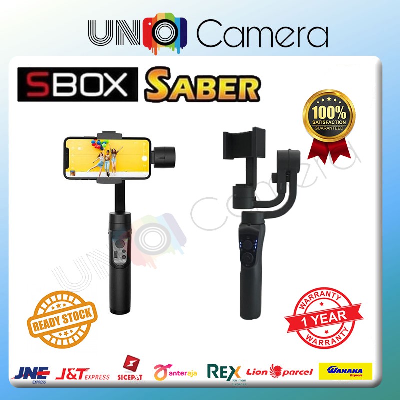 SBOX SABER GIMBAL - 3 AXIS smartphone stabilizer GARANSI RESMI 1 TAHUN