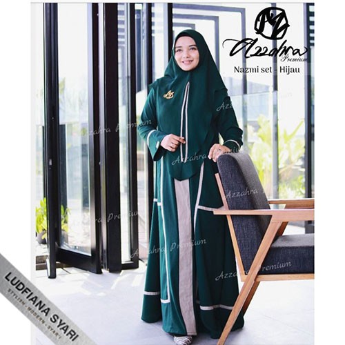 Najmi Set Gamis Syari Original by Azzahra Premium Syari