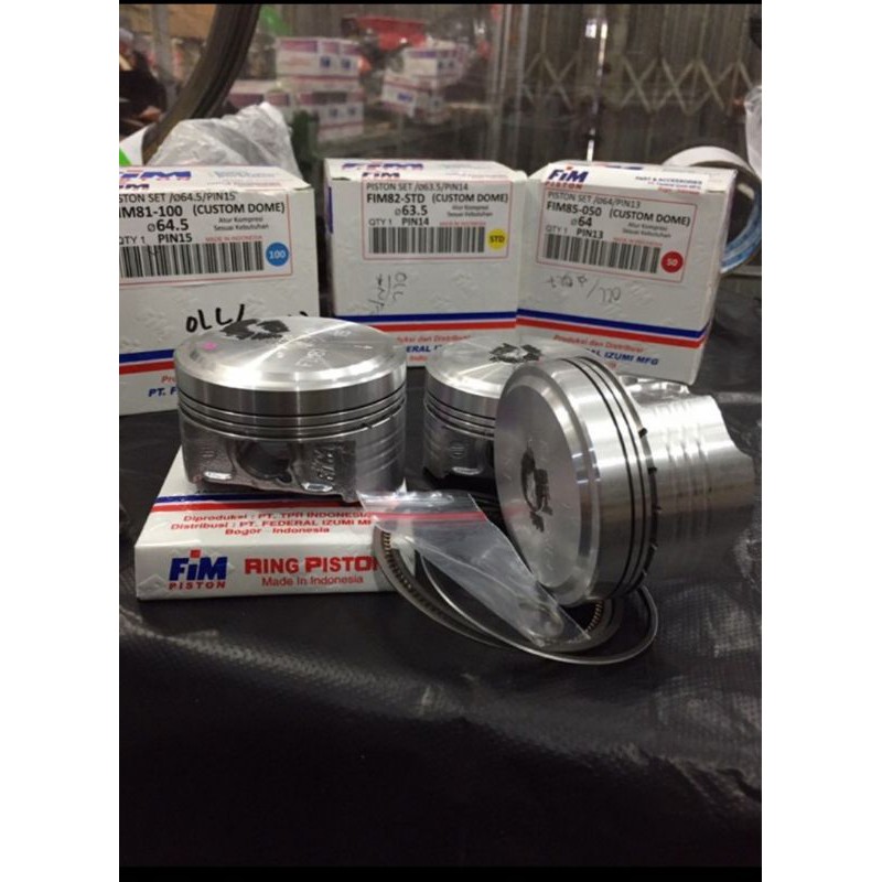Piston kit fim 63.5 mm 64mm 64.5mm 65mm pin 13 14 15