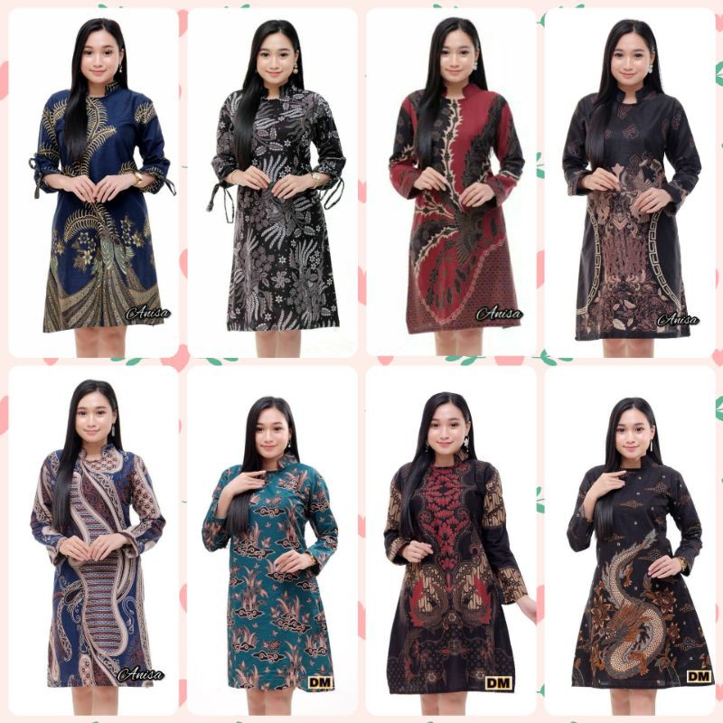 Kenongo BATIK Atasan - BATIK Wanita RISNA HRB026 Blus Batik Exsclusive di kelasnya