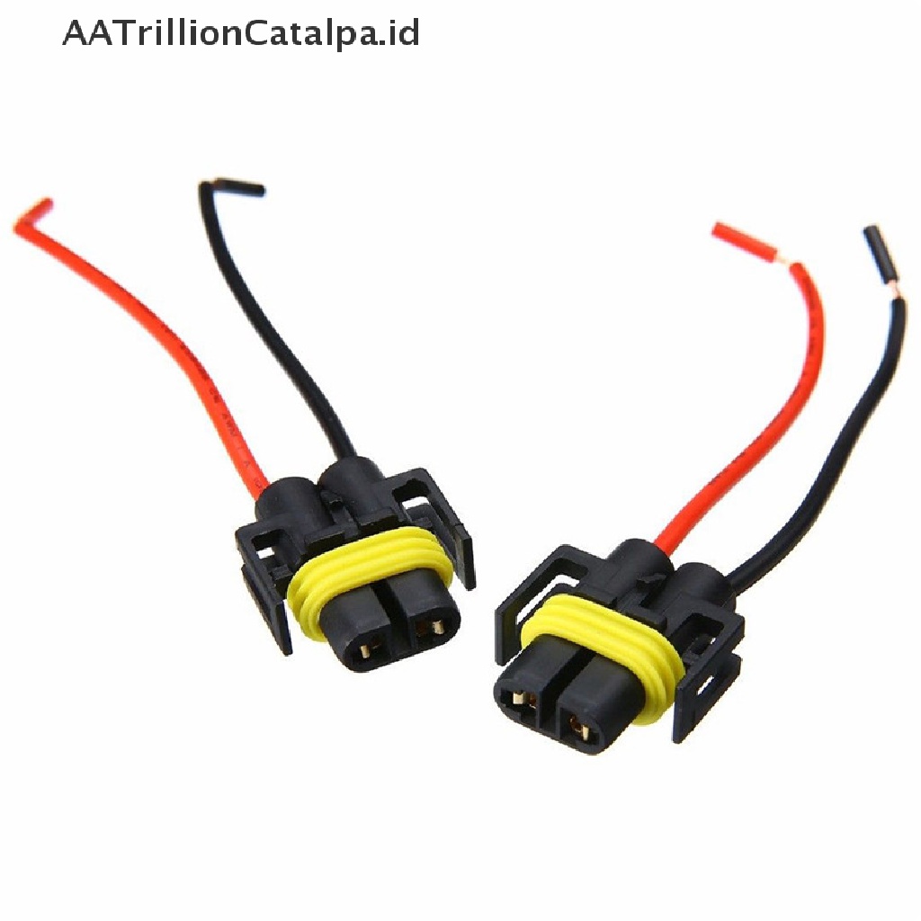 Aatrillioncatalpa 2PCS Socket Konektor Kabel Extension female H11 H8 H9