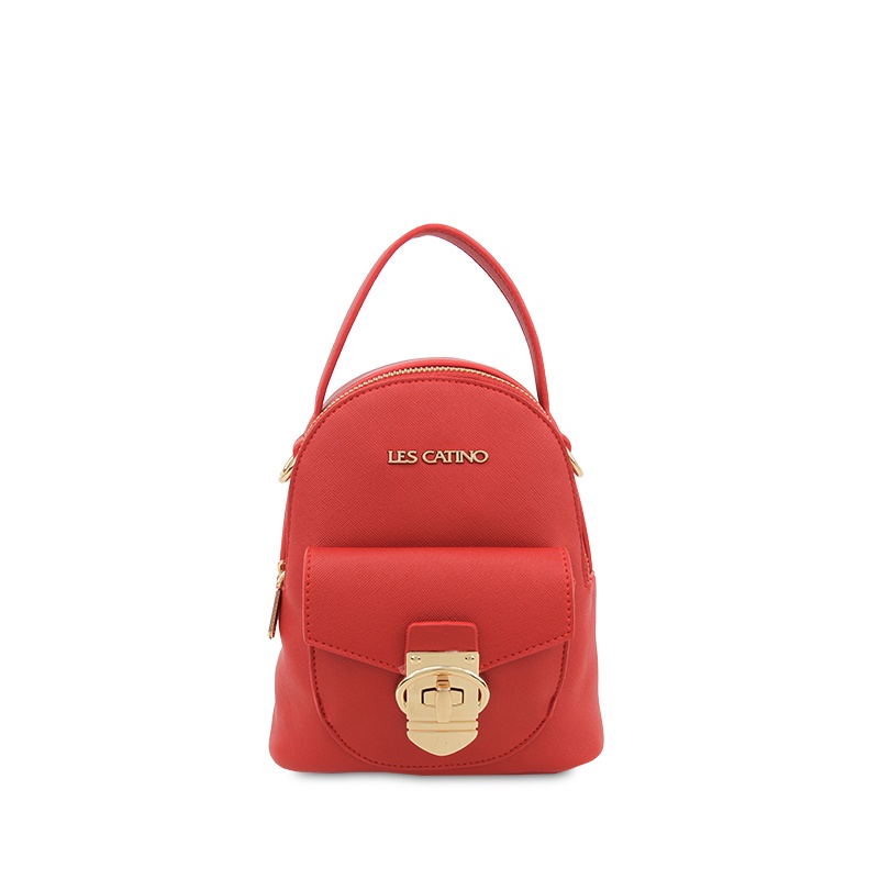 Tas Selempang Les Catino Columbia Mini Backpack-Red Scarlet