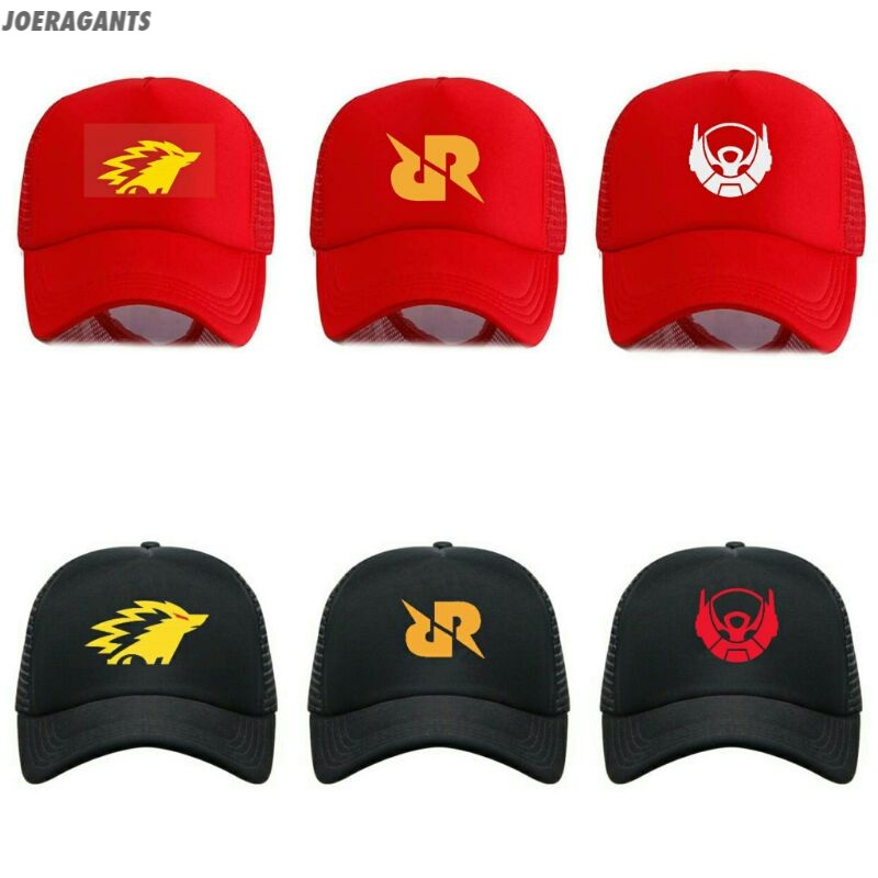 Topi trucker mobile legends Fire fire logo RRQ BTR ONIC joeragants
