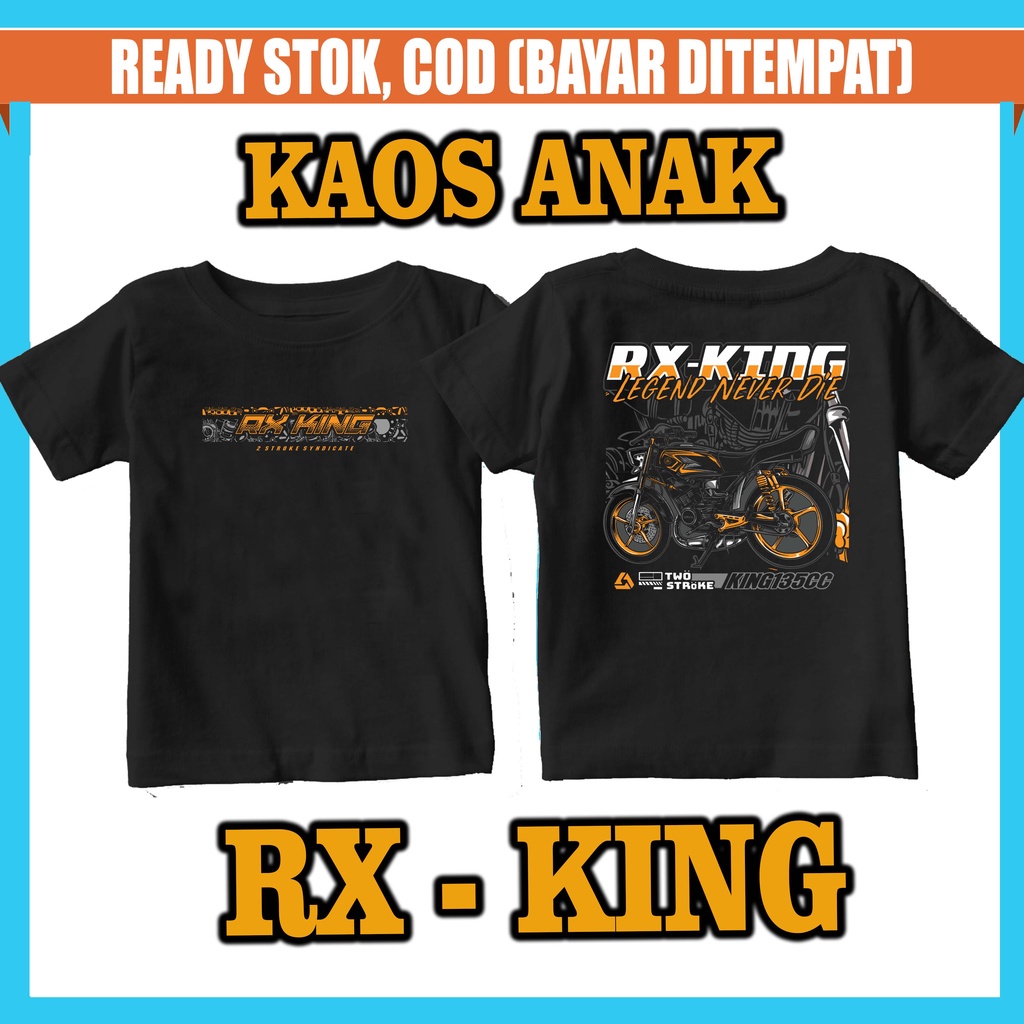 KAOS ANAK / KAOS MOTOR ANAK / KAOS RX KING ANAK / BAJU ANAK / KAOS MOTOR YAMAHA ANAK / RX KING 01 AN