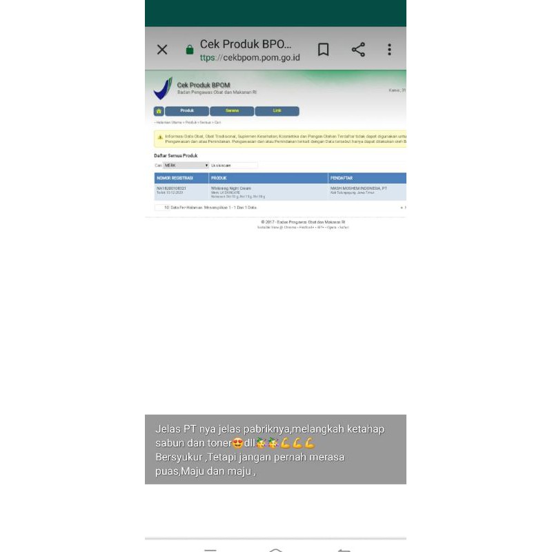 HANDBODY LK,BERSIH,PUTIH