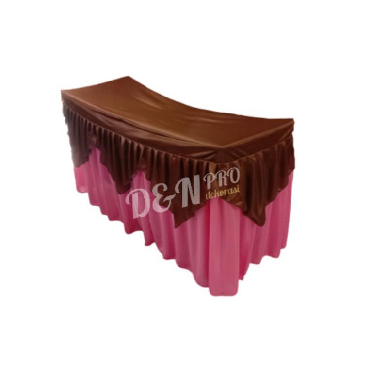 cover meja prasmanan & katering 120cm x 60cm x 75cm