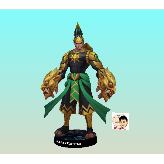 Papercraft Mobile Legends Gatot Kaca kertas