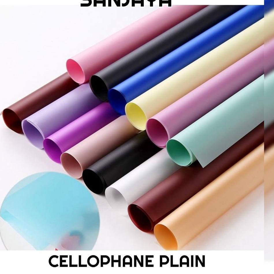 

New CHAT TANYA STOCK TERLEBIH DAHULU SEBELUM MEMESAN / FLOWER WRAPPING PAPER PLAIN / KERTAS BUKET BUNGA POLOS HAND BOUQUET / CELLOPHANE PLAIN 20 LEMBAR