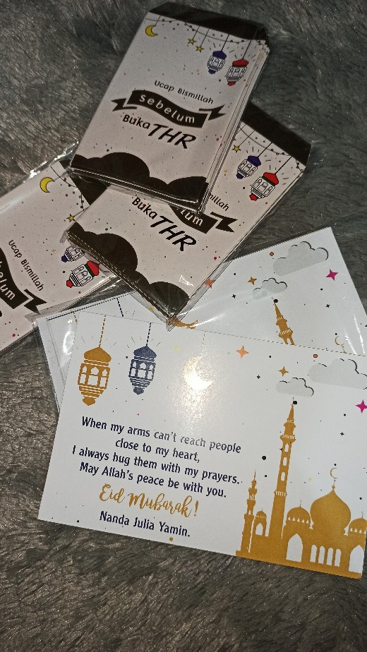 Kartu Lebaran / Kartu Ucapan Hari Raya / Kartu Ucapan Idul Fitri Custom