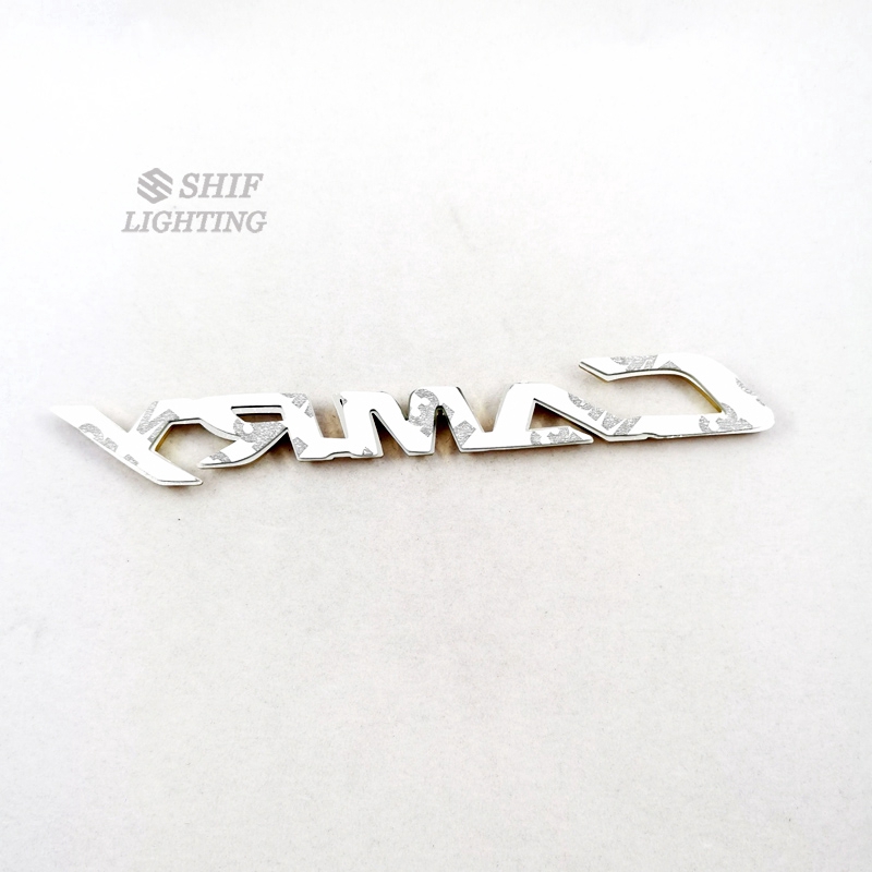 1pc Stiker Emblem Logo Camry Bahan Abs Warna Emas Untuk Bagasi Belakang Mobil Toyota Camry