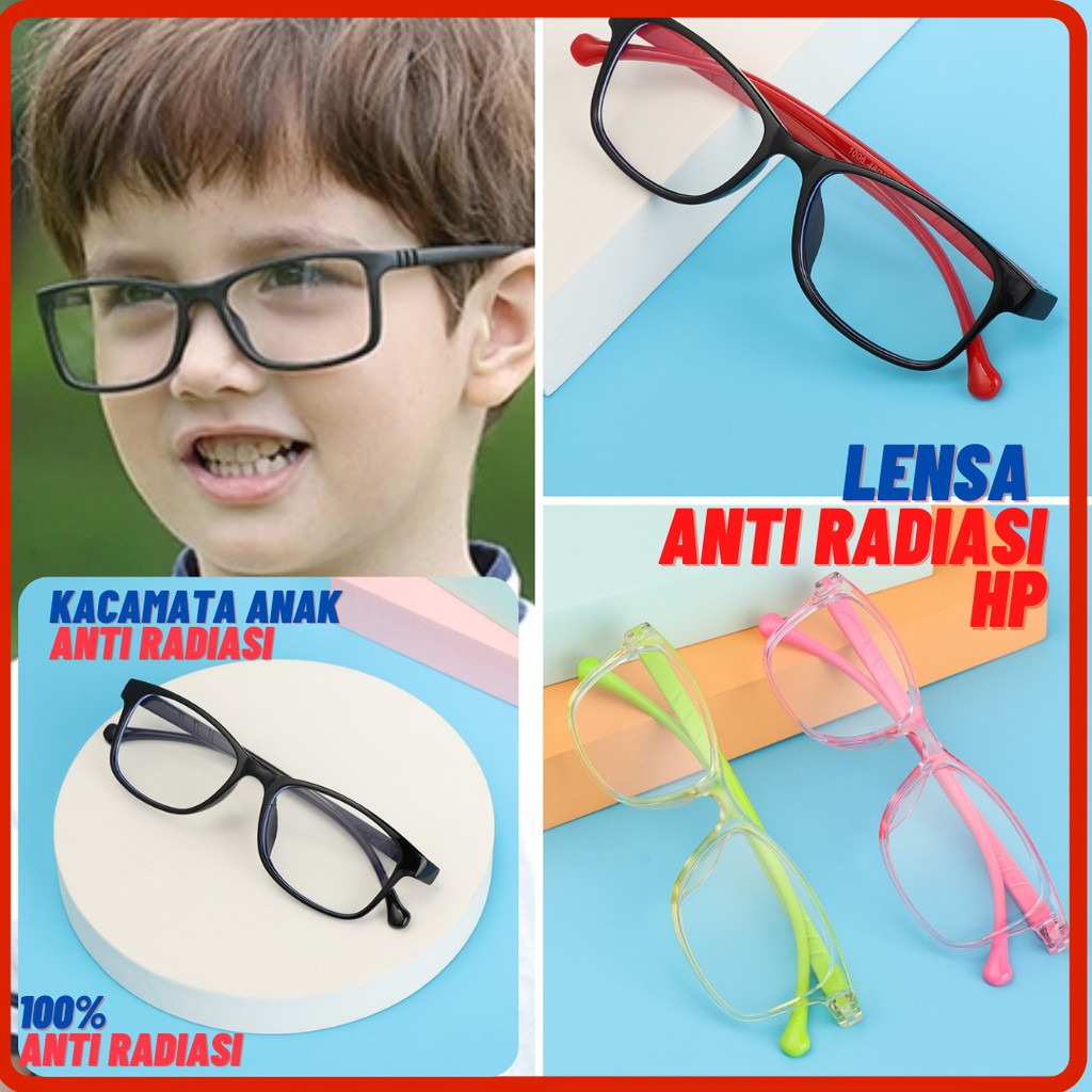 Kacamata Anak Perempuan Laki Laki Anti Radiasi Hp dan komputer Blue Ray Original Blue Protect Murah-1