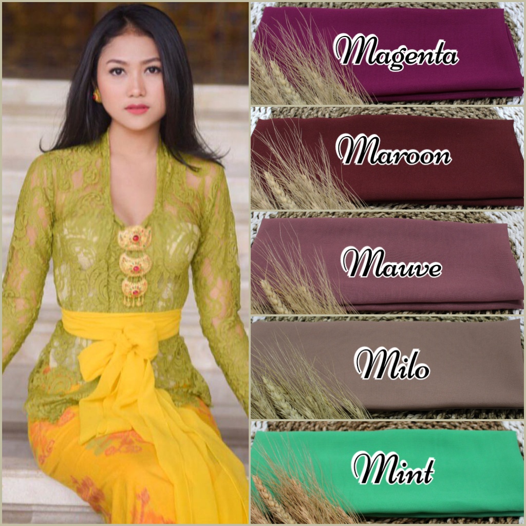 Selendang Sifon Hycon / Senteng 2.4m/ Selendang Bali / Senteng