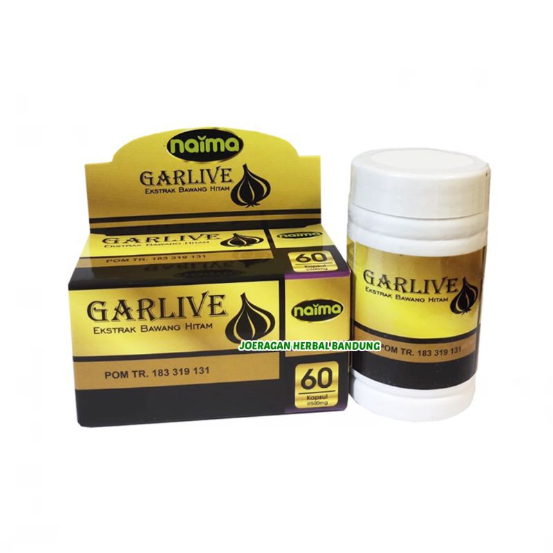Garlive Extrak Bawang Hitam 60 Kapsul Original