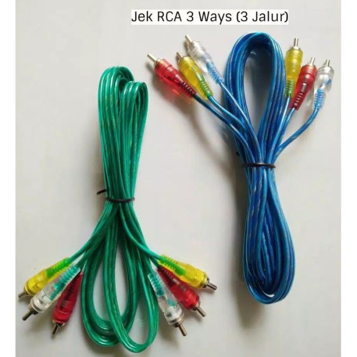 Kabel RCA to RCA 1.5m AV VIDEO 1.5 Meter Audio Video 3 ke 3 Trans