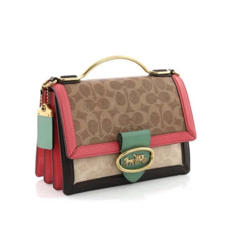 Coach Riley Top Handle 22 In Colorblock (91371)