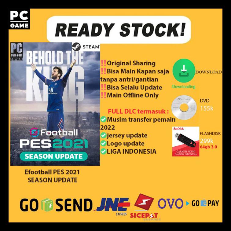 eFootball PES 2021 / PES 21 PC ORIGINAL STEAM LAST UPDATE SEASONS - DVD 29GB