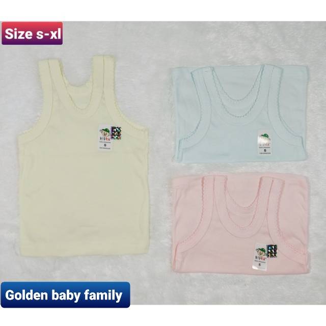 6 pcs Kidka singlet dalam bayi warna size S- XL