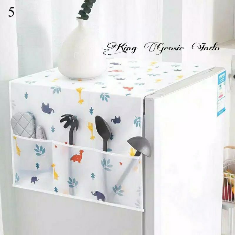 Taplak Penutup Kulkas / Cover Kulkas / Penutup Mesin Cuci Waterproof