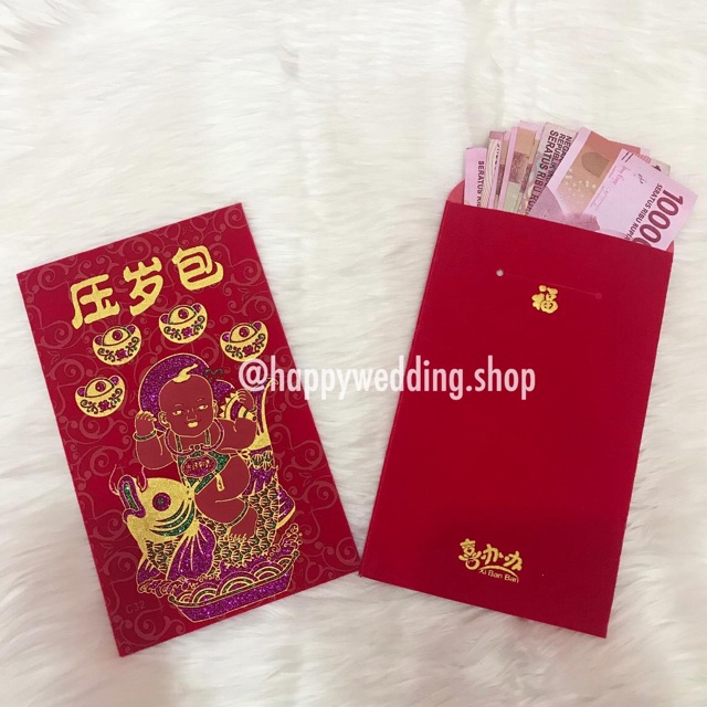 

Angpao Imlek Kain Bludru / Angpao Kongian / Angpao Kweni