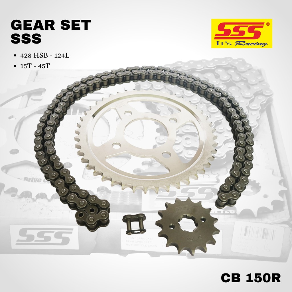 Gear gir set paket sss Vixion new 428 14 43