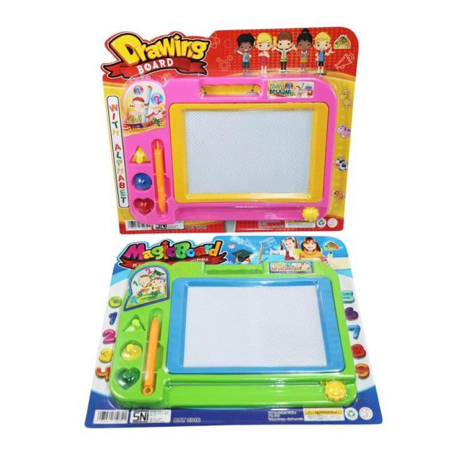 

MAINAN EDUKASI ANAK - MAGNETIC DRAWING BOARD PAPAN TULIS MAGNET