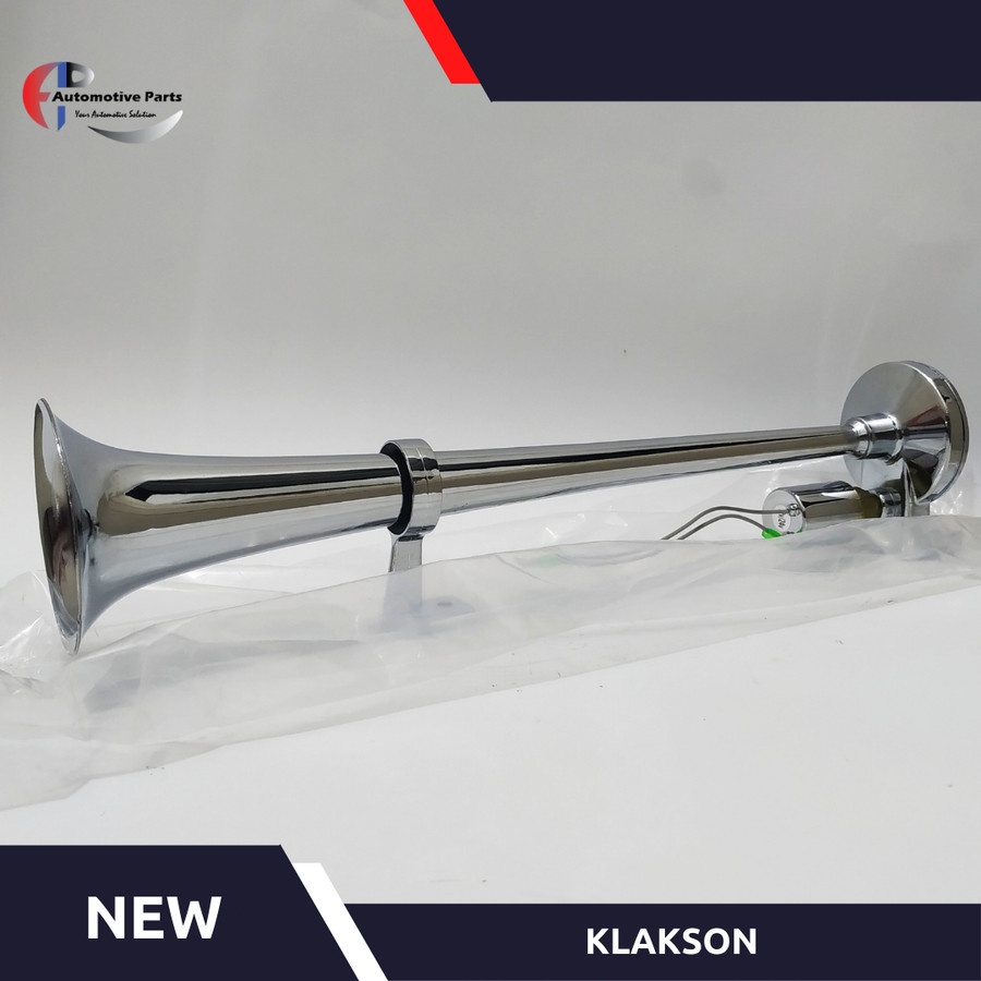 Klakson Angin / Air Horn 1 Corong Terompet Untuk Mobil Truk 12 / 24 V