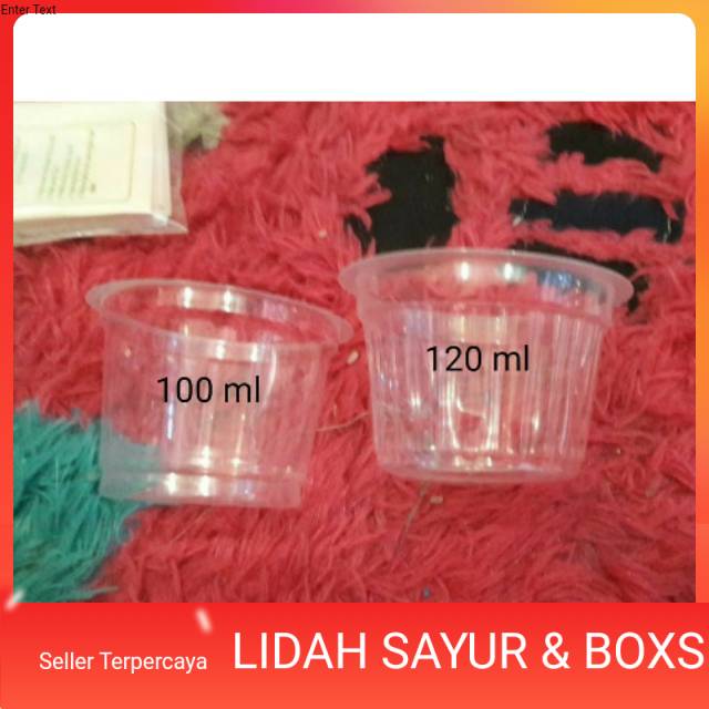 Cup Puding + tutup - mika puding 120ml gelombang dan cup puding - mika puding 100ml wadah puding